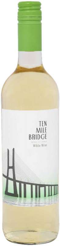 Вино георгафическое Тен Майл Бридж сухое белое 12% 0.75л